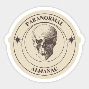 paranormal almanac Sticker